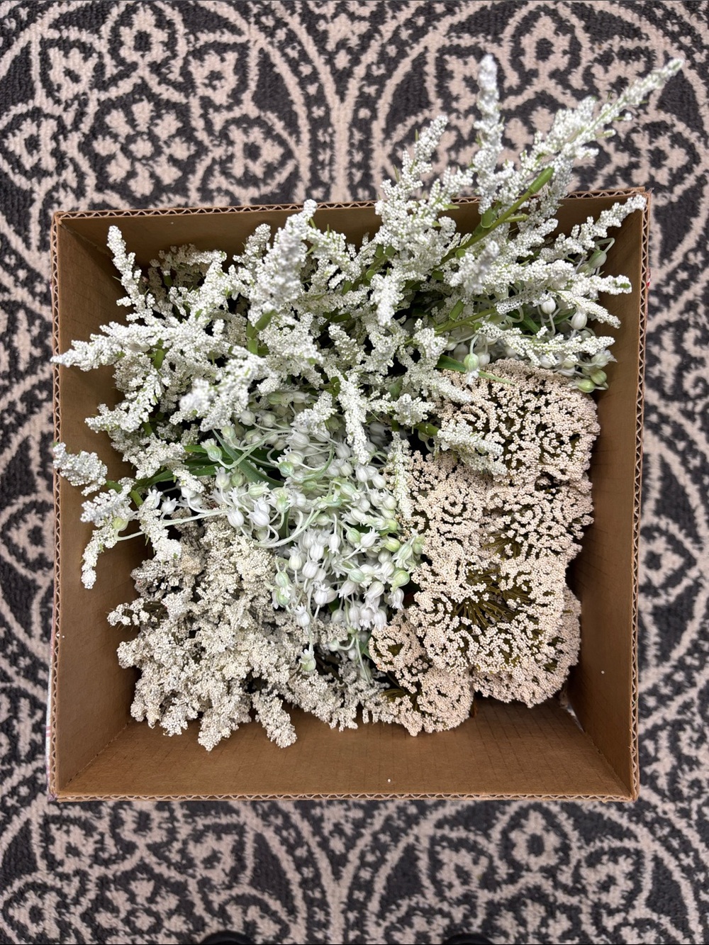White Artificial Floral Assortment